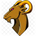 Goat Horns Head Icon