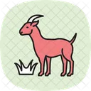 Goat Eating Grass Goat Eating Icon