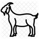 Animals And Wildlife Pack Goat Line Icon Symbol