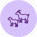 Goat With Kids Goat Kids Icon