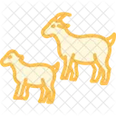 Goat With Kids Goat Kids Icon