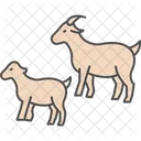 Goat With Kids Goat Kids Icon