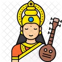 Goddess Saraswati  Icon