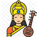 Goddess Saraswati Icon