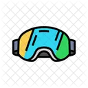 Goggles Mountain Skiing Icon