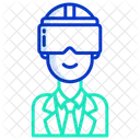 Goggles Man Vr Glasses Virtual Reality Icon