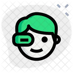 Goggles One Eye Technology  Icon