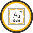 Gold Preodic Table Preodic Elements Icon