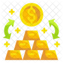 Gold Coin Exchange Icon