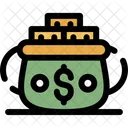 Gold Pot Container Icon