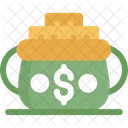 Gold Pot Container Icon
