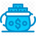 Gold Pot Container Icon