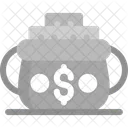 Gold Pot Container Icon