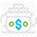 Gold Pot Container Icon