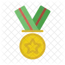 Gold Honor Medal Icon