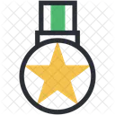 Gold Medal Star Icon