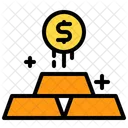 Gold Cash Pay Icon