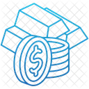 Gold Metal Finance Icon