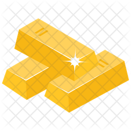 Gold Bar Icon - Download in Flat Style