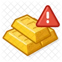 Gold Bar Attention  Icon