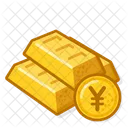 Gold Bar Yen  Icon