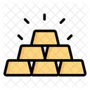Gold Bars Ingots Bullions Icon
