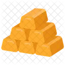 Gold Bars Stacked Gold Pure Gold Icon