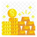 Gold Bars Money Currency Icon