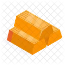 Gold Ingots Bars Icon