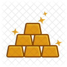 Gold Bars Stack  Icon