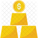 Gold Bricks Bank Bricks Bricks With Dollar Icon