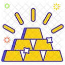 Billions Wealth Gold Stack Icon