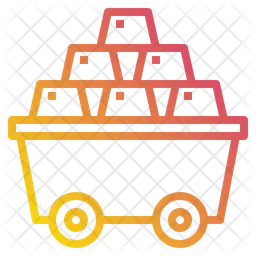 Gold Cart  Icon