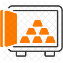Gold Coin Bank Locker Gold Ingots Icon