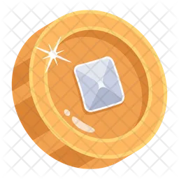 Gold Coin Modern  Icon