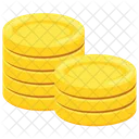 Gold Coins Wealth Icon