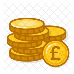 Gold Coins Pound  Icon