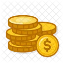 Gold Coins Usd  Icon
