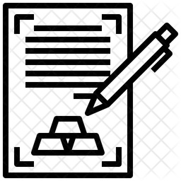 금 계약  아이콘