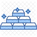 Gold Ingots Bullion Treasure Icon