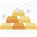 Gold Ingots Bullion Treasure Icon