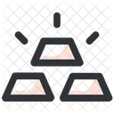 Gold Ingots Gold Bricks Gold Reserve Icon