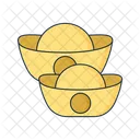 Gold Ingots Gold Bricks Gold Icon