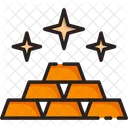 Gold Ingots Gold Bar Gold Biscuit Icon