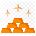 Gold Ingots Gold Bar Gold Biscuit Icon