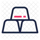 Gold Ingots Bar Icon