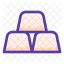 Gold Ingots Bar Icon