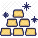 Gold Ingots Gold Bricks Gold Reserve Icon