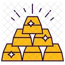Gold Ingots Gold Bricks Gold Reserve Icon