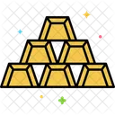 Gold Ingots Gold Bars Gold Bricks Icon